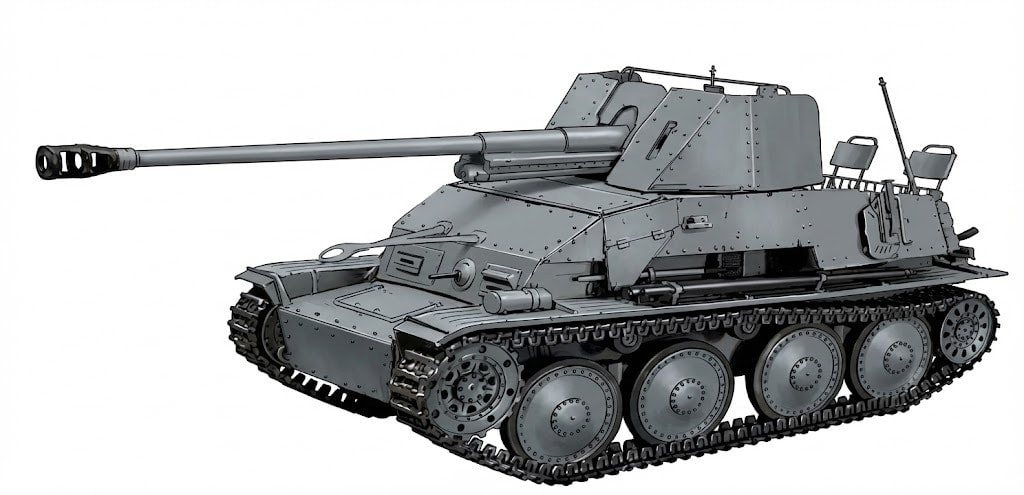 物語ミニスカ美少女M 独Ⅱ号2型75mm自走砲