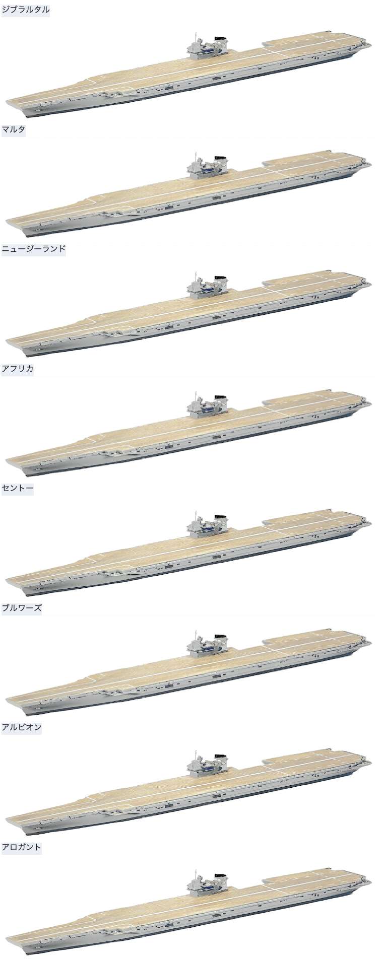 物語ミニスカ美少女M 英装甲超重空母ジブラルタル級