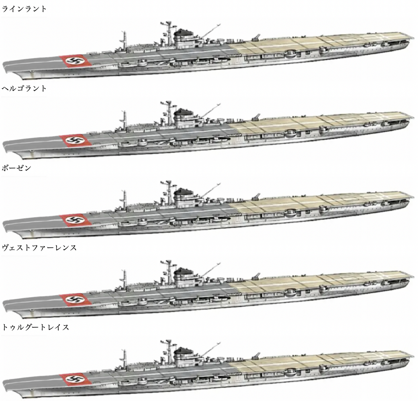 物語ミニスカ美少女M 独H級戦艦改造空母