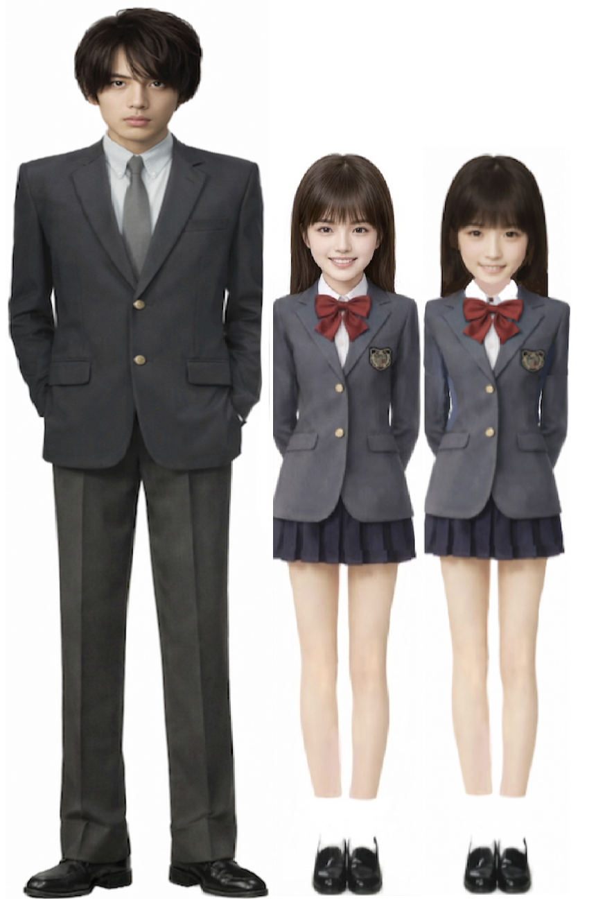 物語ミニスカ美少女M 桐谷流制服