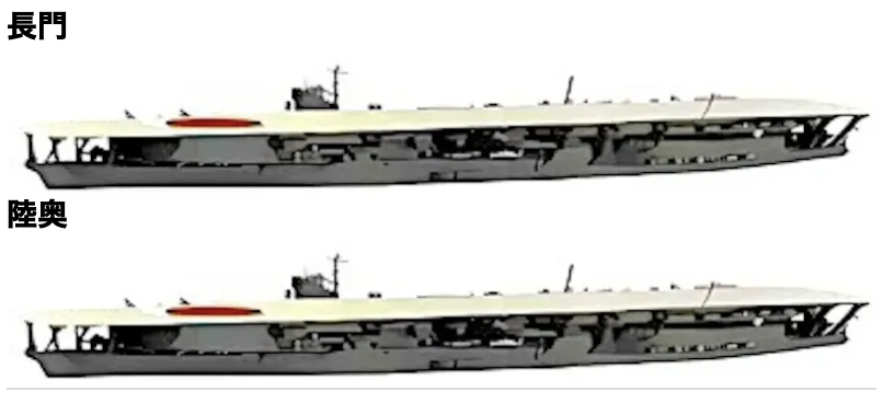 物語ミニスカ美少女M 日海軍長門級戦艦改造重空母