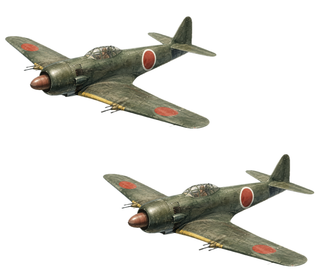 物語ミニスカ美少女M四式戦闘機陣風