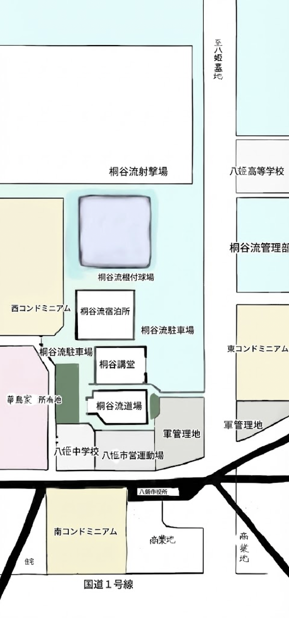 東京都八姫駅周辺地図