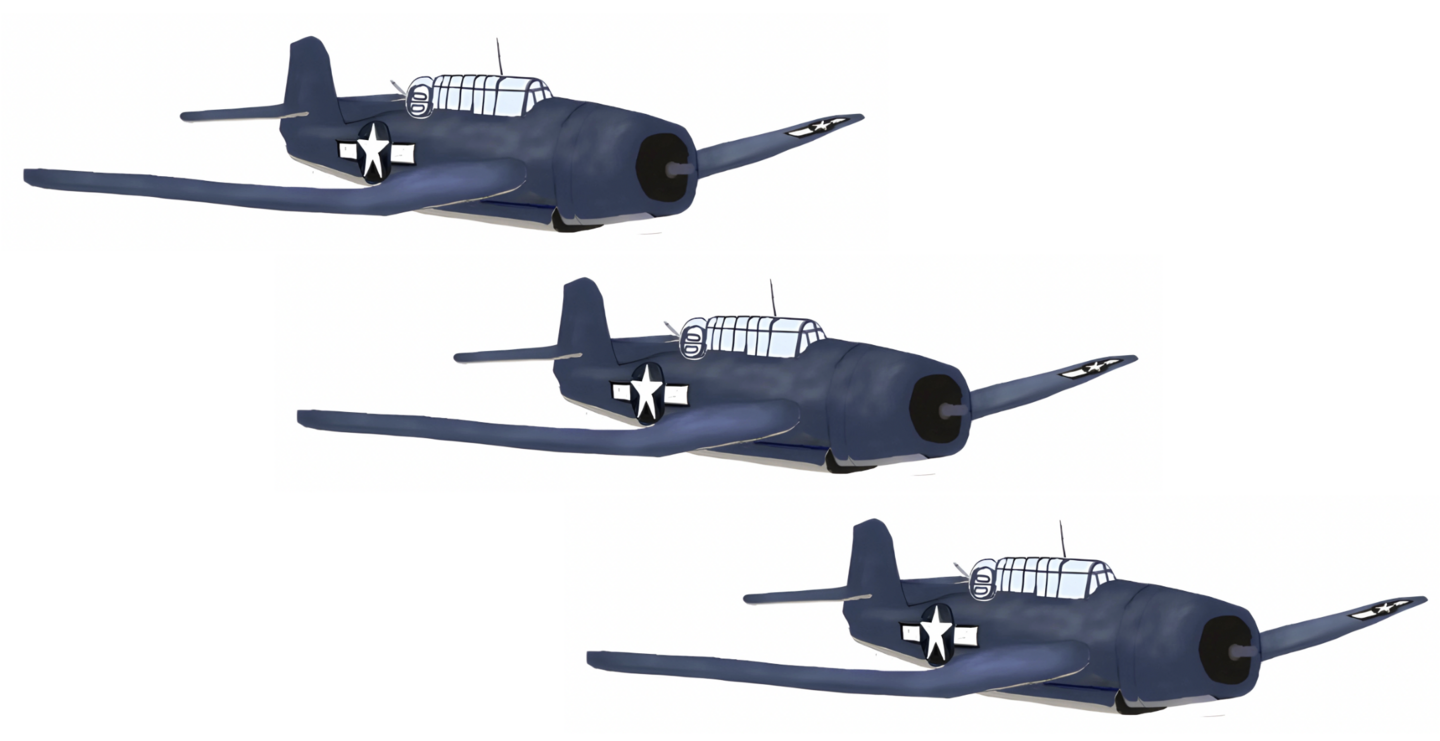 物語ミニスカ美少女M 米艦上攻撃アベンジャー機