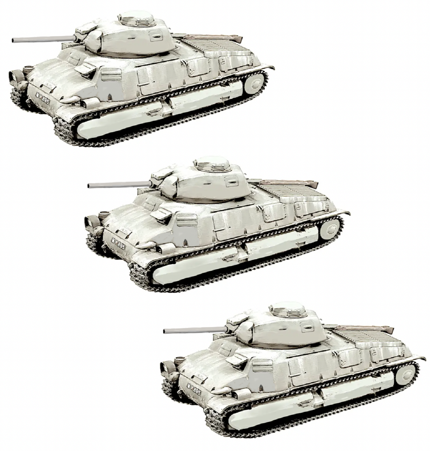 物語ミニスカ美少女M 仏ソミュア中戦車S35