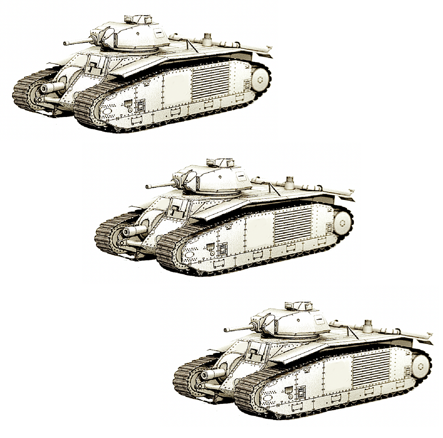 物語ミニスカ美少女M 仏ルノーB1重戦車