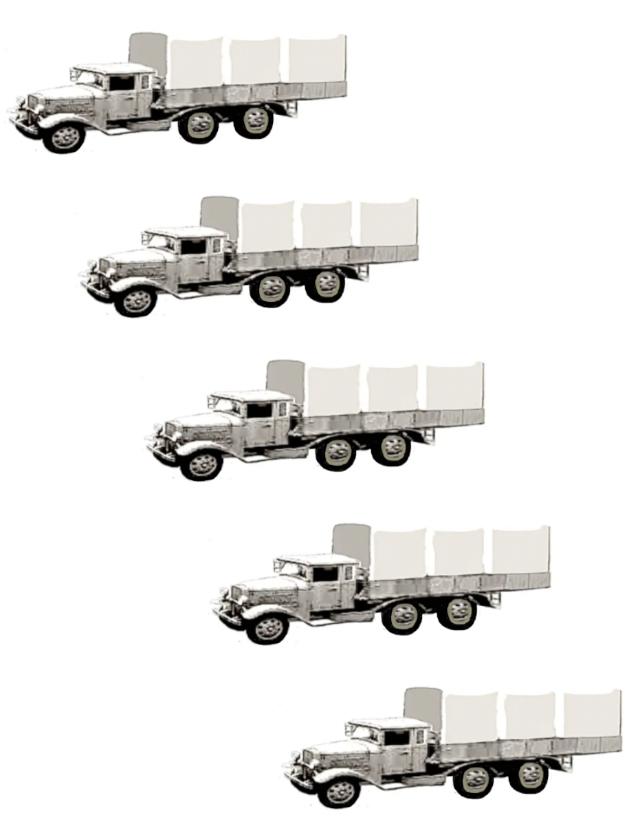 物語ミニスカ美少女M 日軍六輪輸送車