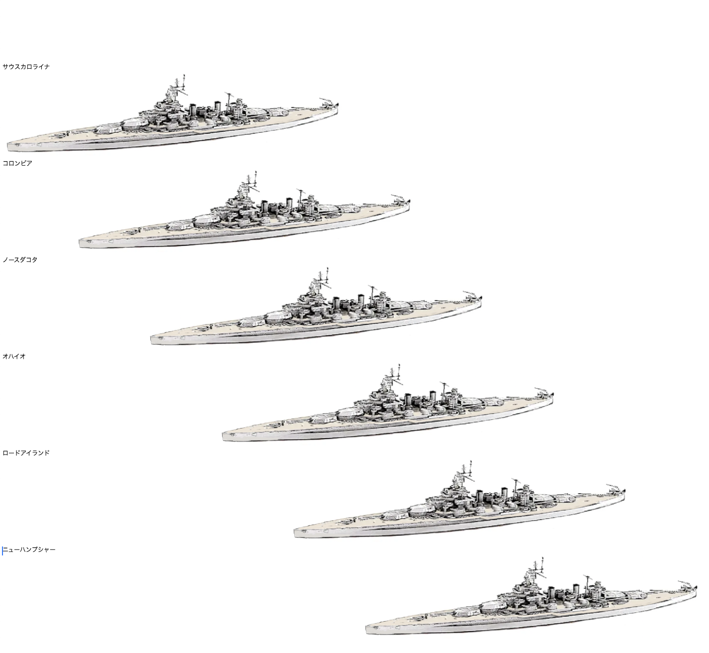 物語ミニスカ美少女M 米戦艦サウスカロライナ級