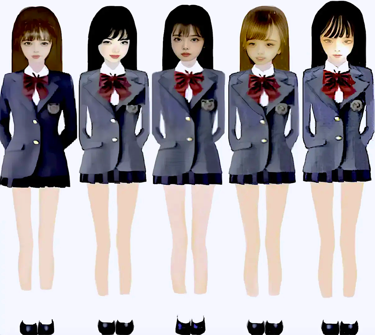 物語ミニスカ美少女M 桐谷流制服 １