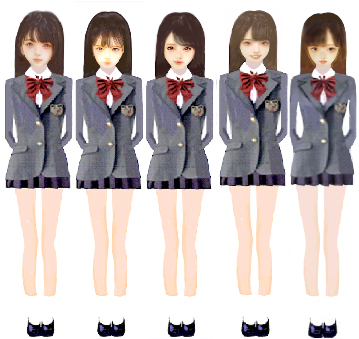 物語ミニスカ美少女M 桐谷流女子制服１