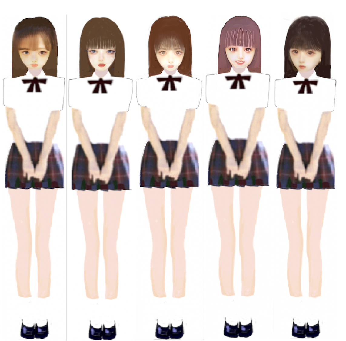 物語ミニスカ美少女M 桐谷流制服６