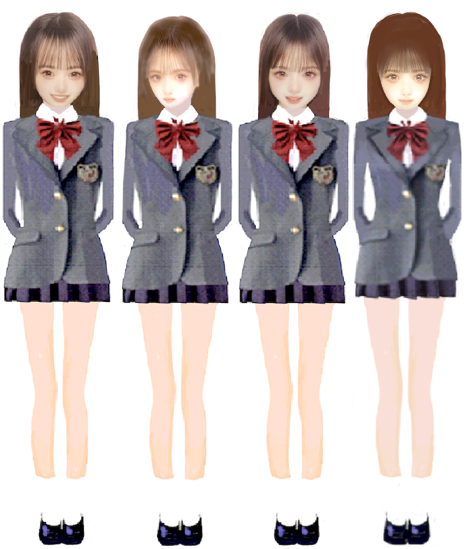 物語ミニスカ美少女M 制服女子１