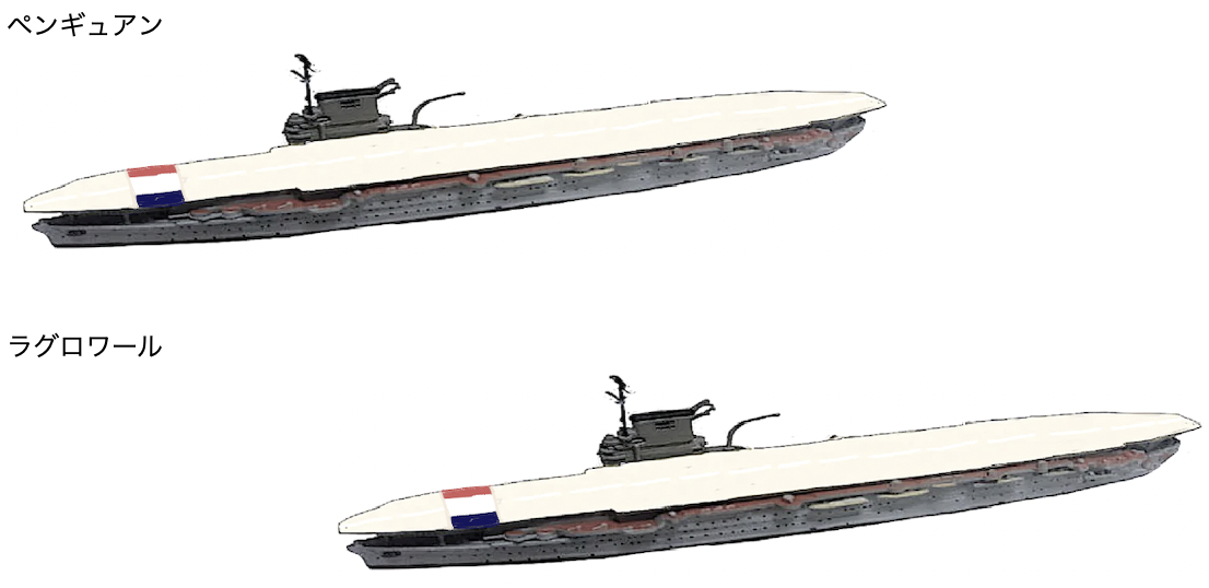 物語ミニスカ美少女M 仏軽空母ペンギュアン級