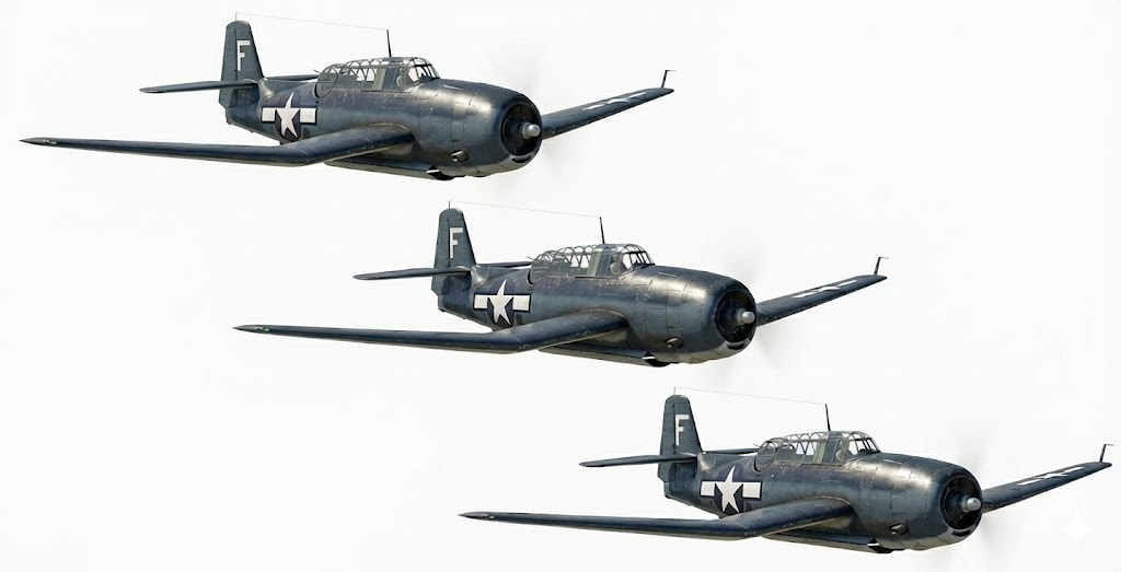 物語ミニスカ美少女M 米艦上攻撃アベンジャー機